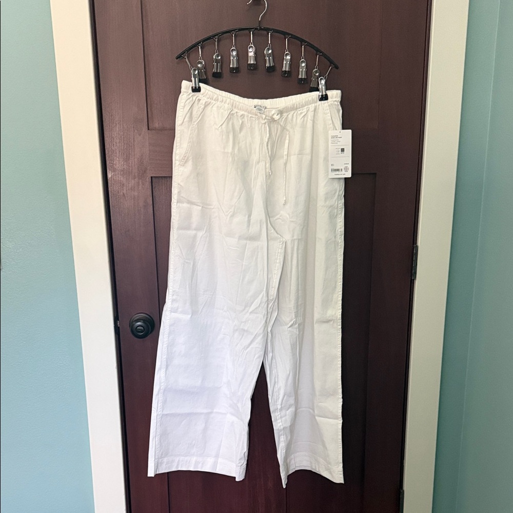 Athleta White Wide Leg Pants